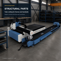 Découpeuse laser à fibre TP CNC pour tôles et tubes avec une vitesse de positionnement de 60 m/min et une accélération de 0,8 G