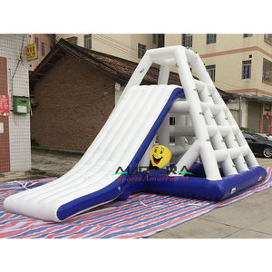 Parque Acuático Inflable con Tobogán Triangular, <span class=keywords><strong>Torre</strong></span> <span class=keywords><strong>de</strong></span> Escalada, <span class=keywords><strong>Torre</strong></span> <span class=keywords><strong>de</strong></span> Salto Flotante, Uso Residencial, Material <span class=keywords><strong>de</strong></span> PVC - Product Image 2