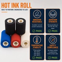 Rouleau d'encre solide à séchage rapide, noir, diamètre 36mmx32mm, pour machine de codage de date de production, de lot et d'expiration Markem-Imaje