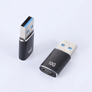 อะแดปเตอร์ JILIAN แบบสองด้าน 10G USB 3.0 AM Type C F ตัวเชื่อมต่อภายนอกทำจากอลูมิเนียมอัลลอยด์ ตัวแปลงแบบ Dual Highlight Converter OTG USB C - Product Image 1