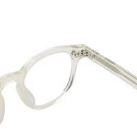 Lunettes optiques de luxe anti-lumière bleue rondes personnalisées Montures de lunettes en acétate