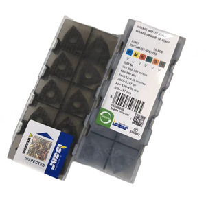 Plaquettes en carbure de tungstène triangulaires WNMG080408-TF IC907 ISCAR pour outils de tournage et de fraisage CNC, revêtement PCD/PCBN, super dures 1 - Product Image 1