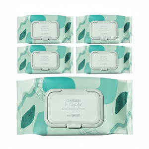 Offerta Speciale: Salviette Struccanti Cica Saem Garden Pleasure, 100 Fogli per Confezione, 5 Confezioni Totali, Ideali per Viaggi - Product Image 1