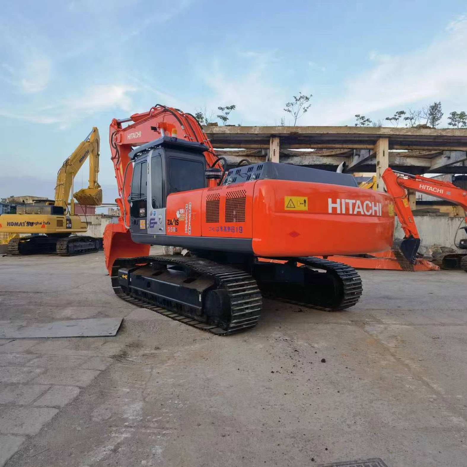Large 35 T Japan Excavator Used Hitachi ZX350 Excavator with