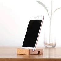 Nouveaux cadeaux d'affaires originaux : support de téléphone en bois universel pour bureau, supports de téléphone portable en bois personnalisables avec logo, support de téléphone de bureau
