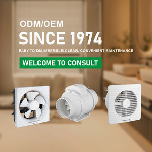 Nouveau ventilateur d'extraction mural pour salle de bain au design moderne, à haut débit d'air, alimenté par courant alternatif - Product Image 3