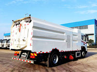 Nouveau camion balayeuse et aspirateur routier électrique pur Dongfeng 4x2, équipé d'une pompe