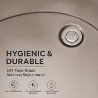 Bain froid de luxe en cèdre et acier inoxydable pour 1 personne avec refroidisseur d'eau 1HP WiFi pour la maison, la salle de sport et le spa (Stock US)