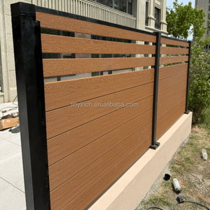 Clôture extérieure en WPC pour la vente directe au Japon, clôture de jardin extérieure à installation simple, clôture en <span class=keywords><strong>bois</strong></span> artificiel - Product Image 4