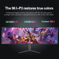 Personalización de fábrica 49 pulgadas 5K/75HZ/144HZ 1ms Monitor de juegos sin borde Pantalla de monitor de computadora de escritorio