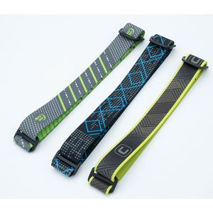 New Glow in Dark Reflective Heat Printing Jacquard High Elastic Band Headlamp <b>Strap</b> With <b>Adjustable</b> Buckle for Outdoor - Product Image 1