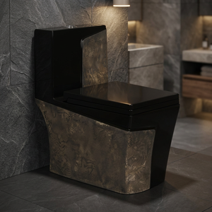 WC monobloc en céramique pour le marché chinois, à siphon en S, avec abattant à fermeture lente, à poser au sol - Product Image 6
