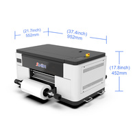 Film AB de transfert d'autocollants A3 pour imprimante jet d'encre UV DTF F1080 XP600, 30 cm, pour cuir souple, cartes, tubes, cylindres et coniques automatiques
