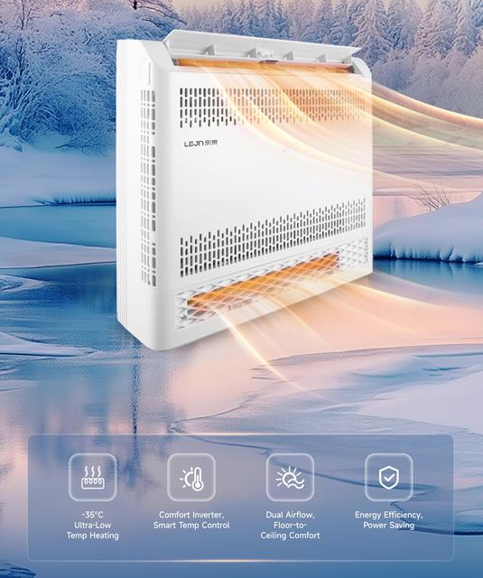 LEJN Electric Energy Saving Variable Frequency Air Conditioner Cooling Heating R410A Refrigerant 18000 BTU Class Energy