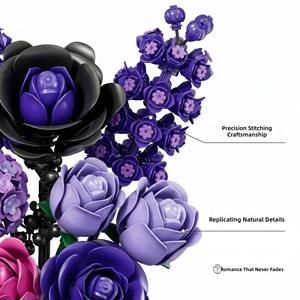 <span class=keywords><strong>Bouquet</strong></span> <span class=keywords><strong>de</strong></span> briques en plastique à succès – Décoration éternelle, jouet d'assemblage anti-stress DIY, ensemble <span class=keywords><strong>de</strong></span> 40 pièces, thème animaux et nature, pour les 14 ans et plus - Product Image 5