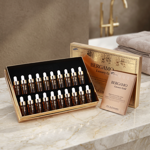 แบร์กาโมหรูหราทอง AMPOULE ชุด (20ชิ้น) เกาหลีผู้หญิงของขวัญเครื่องสำอางที่มีคุณภาพสูงต่อต้านริ้วรอยต่อต้านริ้วรอยเซรั่มอนุมูลอิสระ - Product Image 3