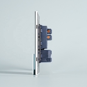 Trung Quốc Nhà sản xuất thiết kế mới kính và PC bảng điều chỉnh 1 Gang 1 cách chuyển đổi ánh sáng và 3 cực chúng tôi tiêu chuẩn điện ổ cắm điện tường - Product Image 6