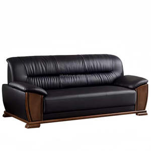 Ensemble de canapés de bureau modernes, simples, écologiques et durables avec table basse pour réception d'entreprise et négociations à trois personnes - Product Image 1