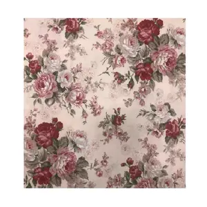 Top Seller Fabric and Textile Raw Material of Beautiful Japanese Flower Design for Garment Materials and Fashion Clothing