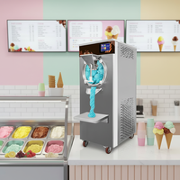Machine à glace dure commerciale 56L/H, multi-saveurs, gelato, sorbet, glace italienne
