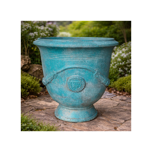 Macetas Redondas de Fibra de Vidrio de Alta Calidad con Acabado Pintado, Ecológicas, Modernas, para Jardín y Exteriores, Aptas para Todas las Estaciones - Product Image 1