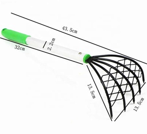 Dụng cụ thu hoạch hải sản: Cào xúc ốc, tôm, bằng thép không gỉ, 5 răng, dụng cụ cào vỏ sò, ốc biển, trai, dùng trên bãi biển - Product Image 4