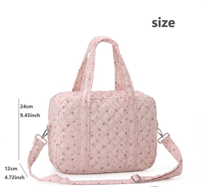Bolsa <span class=keywords><strong>de</strong></span> Hospital para Bebé <span class=keywords><strong>de</strong></span> Lujo, Grande, Personalizada, para Viajes, con Compartimento para Pañales, Organizador <span class=keywords><strong>de</strong></span> Pañales para Mamá, <span class=keywords><strong>de</strong></span> Algodón Estampado y Acolchado - Product Image 6