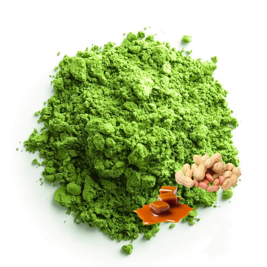 Tè verde Matcha giapponese in polvere per la salute tè al vapore al gusto di caramello di arachidi Matcha