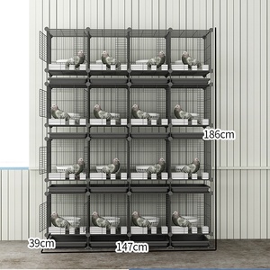 Kuşlar papağan üreme kafesleri uçuş kafesi Metal büyük pet ev kuşlar için istiflenebilir kuş kafesi Parakeets - Product Image 1