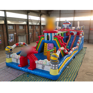 Château <span class=keywords><strong>gonflable</strong></span> avec toboggan Inflatables de parc de rebond intérieur sautant des videurs gonflables pour les enfants - Product Image 4