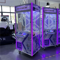 Machine à griffes pour animaux en peluche Maker Amusement, pour centre de jeux, attrapeur de jouets en peluche, machine à griffes miniature à pièces