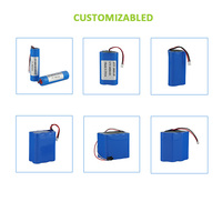 Batterie cylindrique au lithium-ion personnalisée DTP 18650 2S1P 1S2P 3S1P 7.4V 11.1V 1200MAH 2200mAh avec protection BMS intégrée