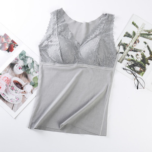 Winter Warm <strong>Vest</strong> Women Plus Velvet Thick Sexy <strong>Thermal</strong> Underwear <strong>Ladies</strong> <strong>Vest</strong> Lace Warm <strong>Vest</strong> - Product Image 6