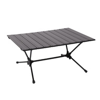 Table de pique-nique pliante en aluminium léger et robuste Maik - Design moderne et portable pour l'extérieur