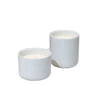 Nordic Style Home Decor Luxury Custom Printed Colorful Empty Ceramic Glass Candle Jar for Wedding - Product Image 1