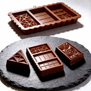 Molde de Silicona de Grado Alimenticio 3 en 1 para Barras de Chocolate, Antiadherente, para Dividir Dulces, Apto para Horno, Libre de BPA, para Hornear Chocolate Casero - Product Image 5