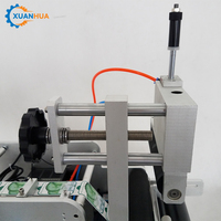 Machine d'étiquetage semi-automatique électrique pour bouteilles rondes en verre, papier et métal, avec application d'autocollants plats à faible bruit