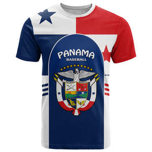 Camiseta Panamá Personalizada Arpía Águila Pájaro Grunge Estilo Panamá Día DE LA Independencia Bandera Estampado Cuello Redondo Hombres Camiseta de Gran Tamaño - Product Image 2