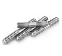 DIN976 Double Stud Bolt Carbon B7 Steel Fully Threaded Rod Bars Metric Black Zinc Finish Left/Right Hand YPH Brand DIN A193