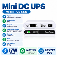 Batterie au lithium 8800mAh Mini DC UPS 18W/36W avec POE 15V/24V pour routeur, CCTV, modem et systèmes de sécurité