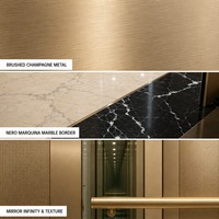 Ascenseur pour passagers Prestige Elite MR pour bâtiments commerciaux 5 étoiles