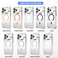 Casing HP Transparan Magnetik Anti Benturan Motif Riak Air Terbaru untuk iPhone 18 Pro Max 17 16 15