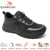 Chaussures de travail légères et respirantes en maille personnalisées, tige thermocollée, semelle extérieure antidérapante durable pour hommes, baskets de travail