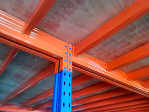 מדפי אחסון כבדים רב-שכבתיים סיניים, רצפת ביניים מפלדה עם הגנה מפני קורוזיה, קיבולת אחסון גבוהה - Product Image 6