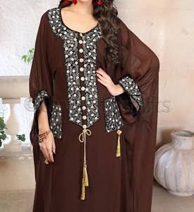 Gorgeous Caftan Moroccan <b>Kaftans</b> Long Sleeves Front Pocket Moroccan Dubai Wedding <b>Kaftans</b> - Product Image 2