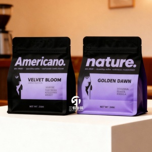 Custom Coffee <b>Packaging</b> <b>Bag</b> Valve Zipper Lock Moisture Proof BOPP/VMPET/PE Plastic Aluminum Foil Bottom Gusset Design Noodle - Product Image 3