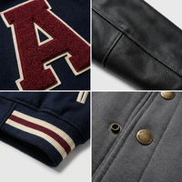 Fabricante de Chaquetas Varsity Personalizadas, Chaqueta de Béisbol Personalizada, Chaqueta Letterman Personalizada, Parches de Chenilla, Fábrica de Fabricación de Ropa
