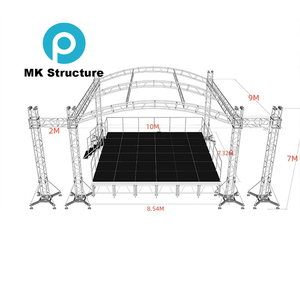 Giàn khung nhôm chất lượng cao, giàn sân khấu nhôm di động, bu lông khớp nối giàn, giàn đèn chiếu sáng - Product Image 4