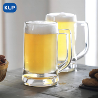 KLP 11 OZ Verre à bière de grande capacité Verre à bière Soda Lime transparent avec logo personnalisé