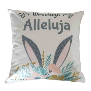 Stile <span class=keywords><strong>Anime</strong></span> cuscino in velluto morbido poliestere federa con cerniera nascosta orientale uovo di Pasqua motivo floreale per divani - Product Image 6